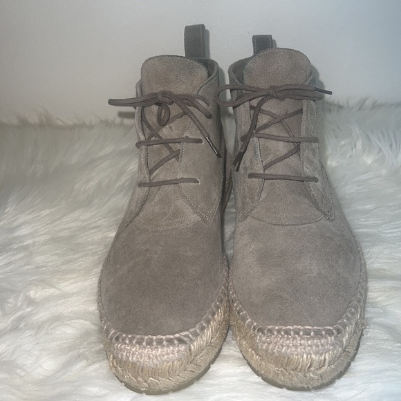 Balenciaga Grey Suede Espadrille Lace Up Ankle Boots Sz-36 - Picture 2 of 14